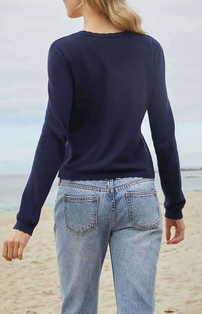 John Galt Navy Pocket Cardigan 3