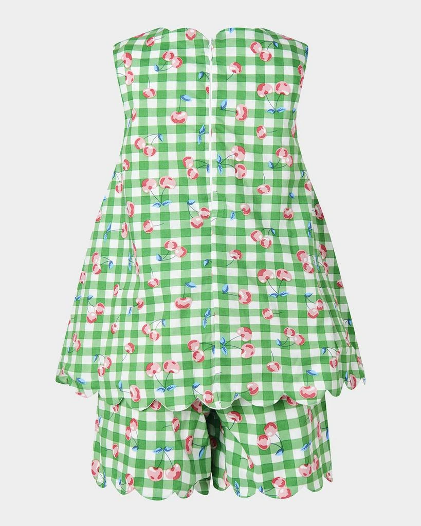 Rachel Riley Girl's Gingham Cherry-Print Scalloped Top & Short Set, Size 2-10 - Baby Clothing - BeyondStyle Rachel Riley Girl's Gingham Cherry-Print Scalloped Top & Short Set, Size 2-10 - Baby Clothing - BeyondStyle
