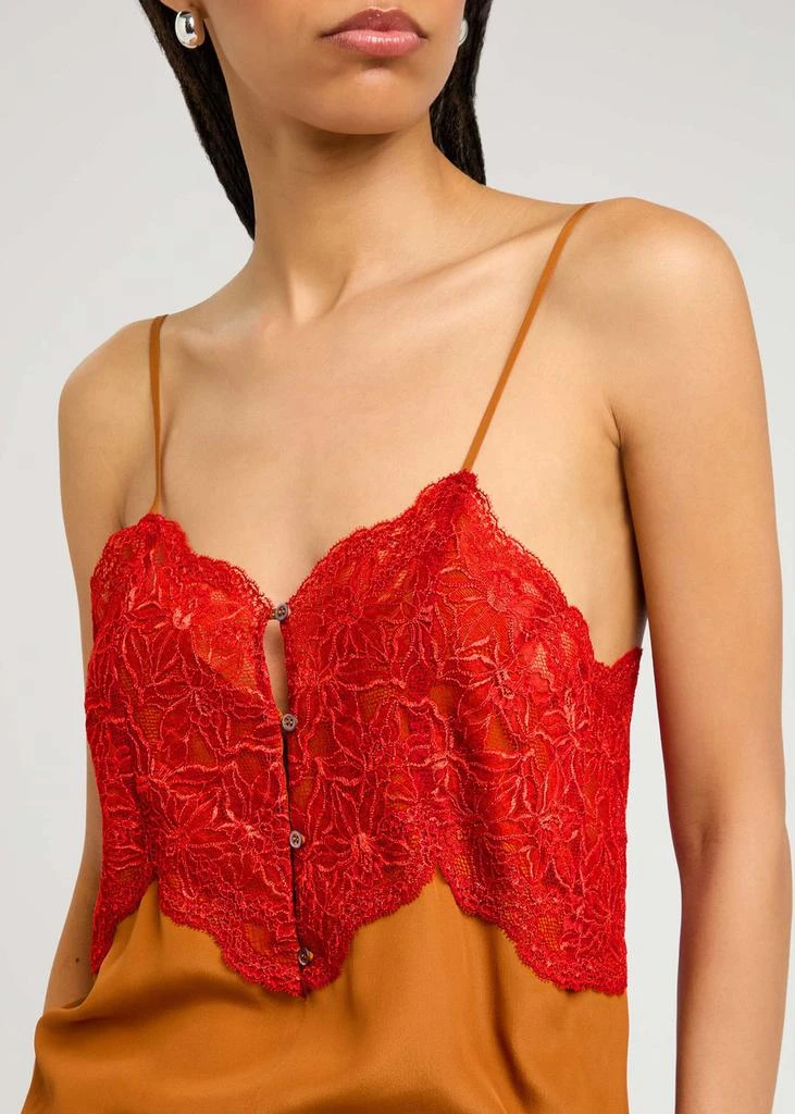 Dries Van Noten Callie lace-embellished chiffon top 5