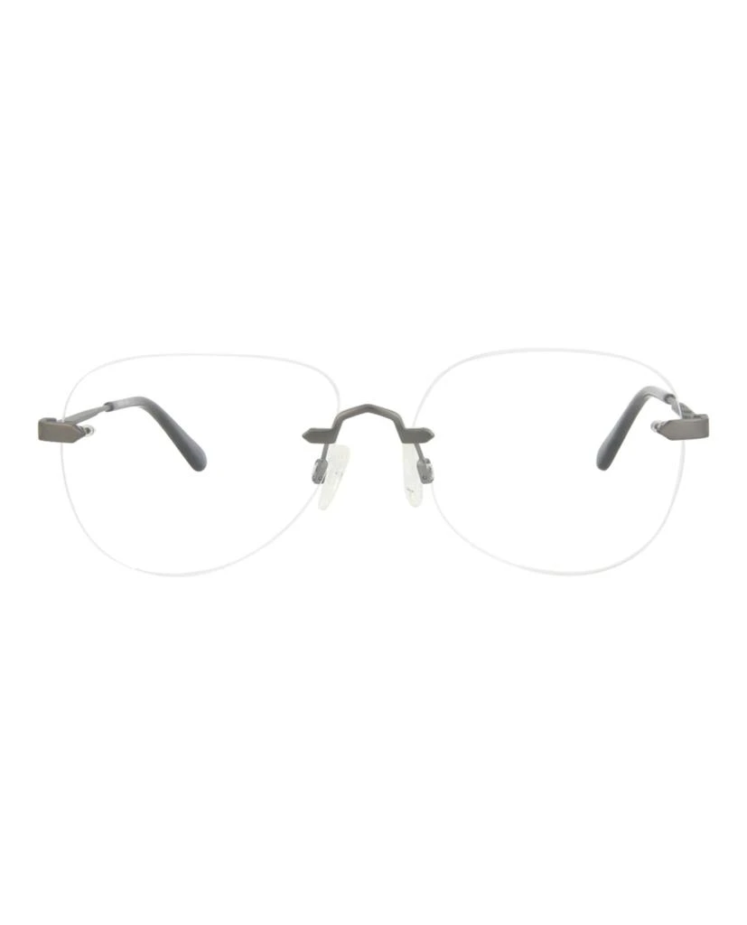 McQ Alexander McQueen Round-Frame Metal Optical Frames 1