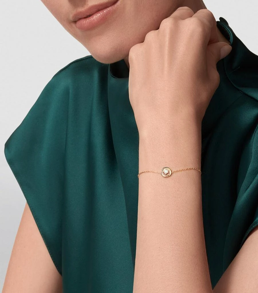 Cartier Mixed Gold and Diamond Trinity Bracelet 2