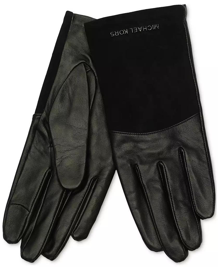 Michael Kors MICHAEL Women's Suede & Leather Tech Gloves