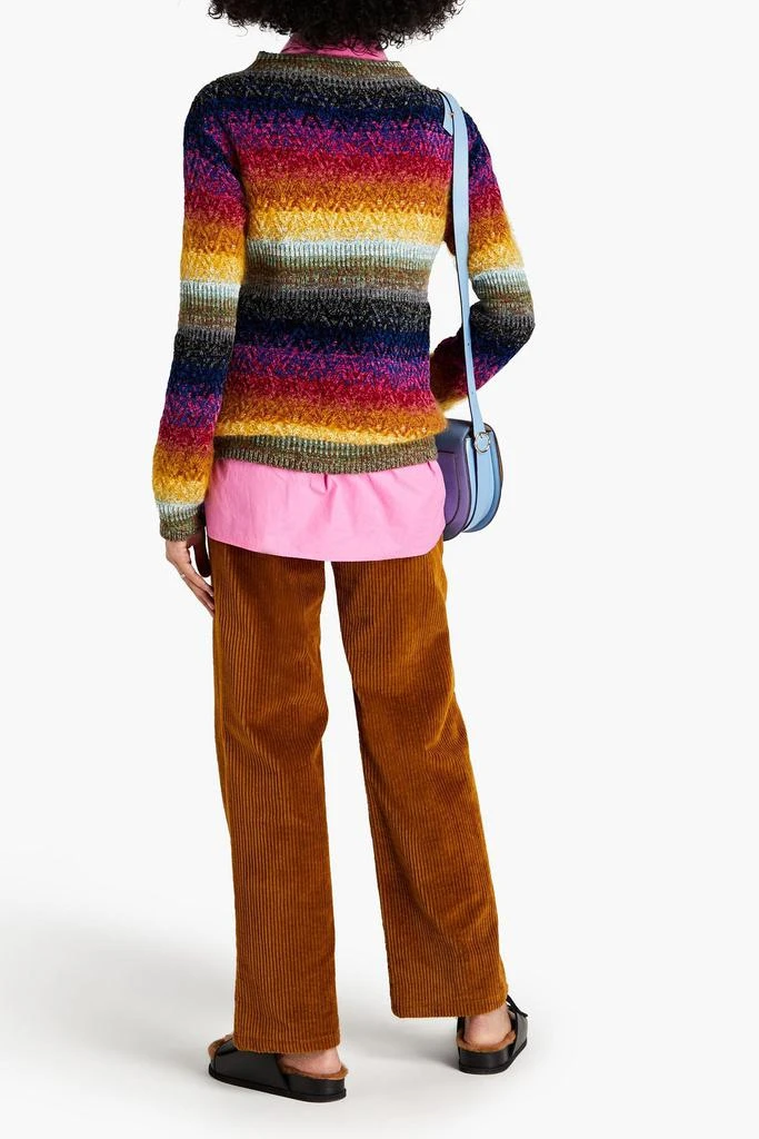 MARNI Striped intarsia-knit sweater 3