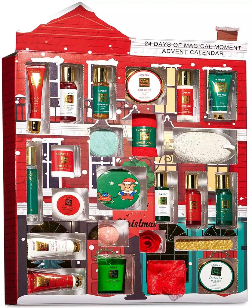 Lovery 24-Pc. Limited-Edition Advent Calendar Beauty, Bath & Body Care Gift Set 1