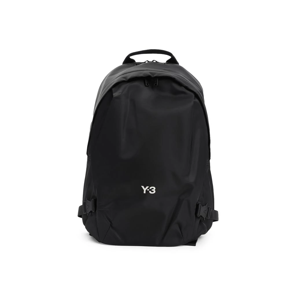 Y-3 LOGO PRINT NYLON BACKPACK 1