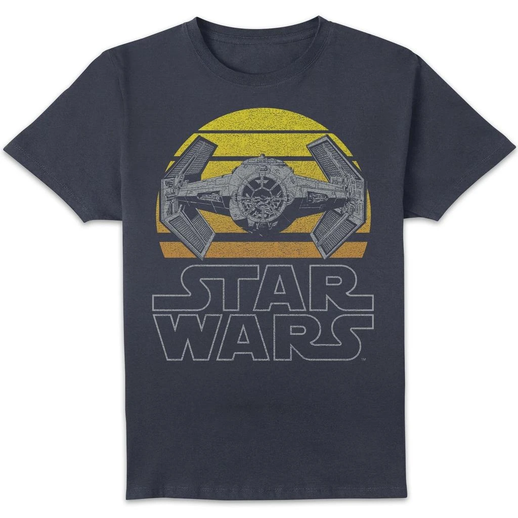 Star Wars Star Wars Tie Fighter Moon Unisex T-Shirt - Navy 1