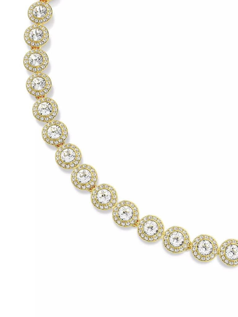 Swarovski Una Angelic Goldtone & Swarovski Crystal Halo Tennis Necklace 7