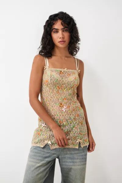 Kimchi Blue Kimchi Blue Bow Detail Lace Slip Dress