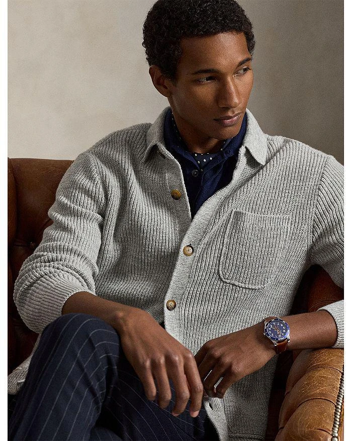 Ralph Lauren Textured Cotton Cardigan Sweater