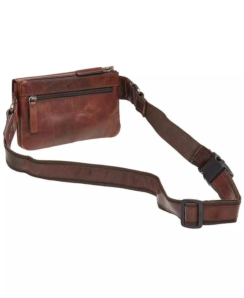 Mancini Leather Goods Men's Slim Waist Bag 4