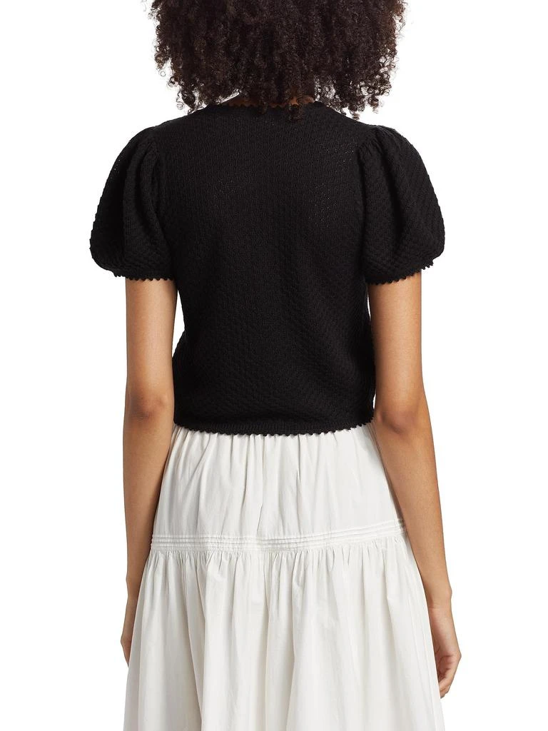 DÔEN Carena Cotton-Silk Pointelle Top 2