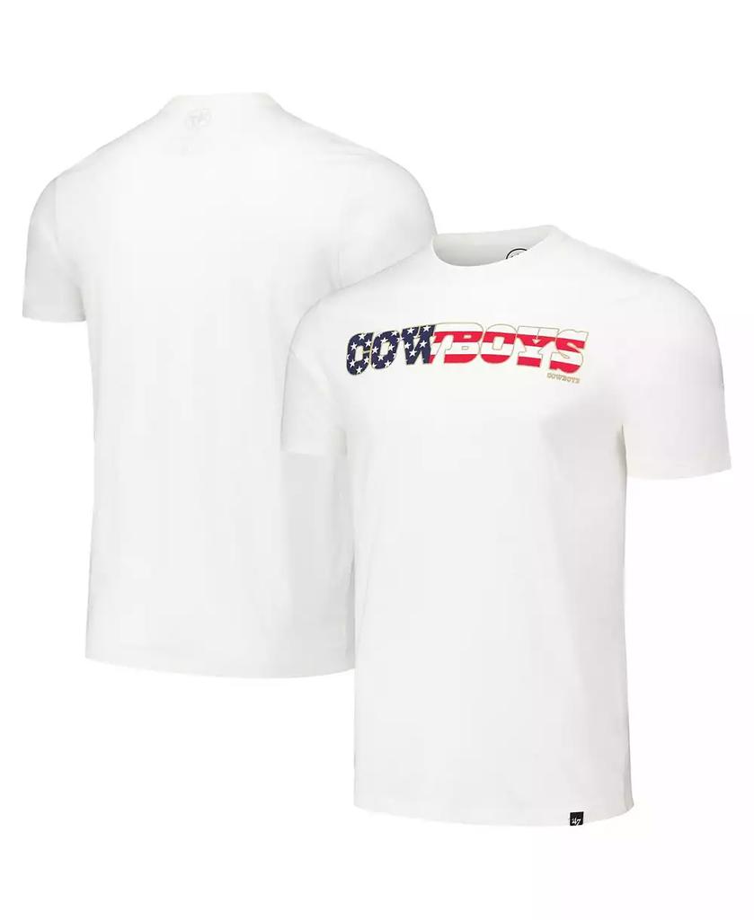 47 Brand Men's White Dallas Cowboys Flag Script Franklin T-Shirt