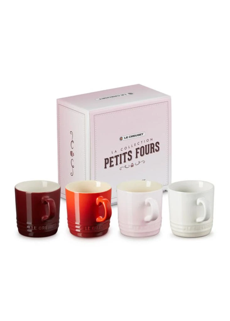 Le Creuset Stoneware petits fours set of 4 cappuccino mugs 1