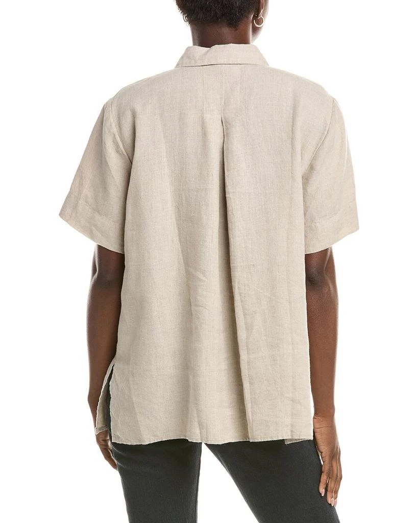 EILEEN FISHER Short Sleeve Linen Long Shirt – On Sale Now with Up
