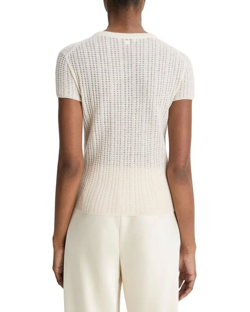 Vince Cashmere & Silk-Blend Waffle Knit Crew 2