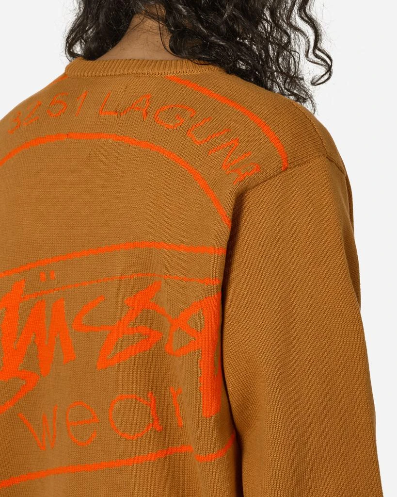 STUSSY Laguna Icon Sweater Tan 5