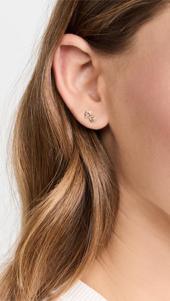 Adina Reyter 14k Diamond Infinity Posts
