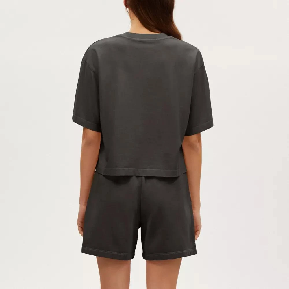 Coach Garment Dye Cropped T Shirt 3