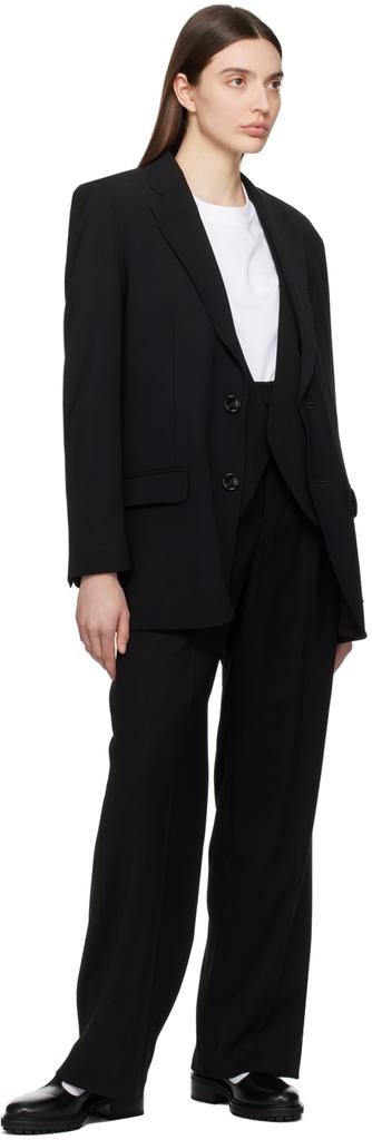 スーツ AMI Women Suit Jackets FBV303WV0039 001 Black Ami Alexandre Mattiussi Single-breasted Blazer In 001 Black