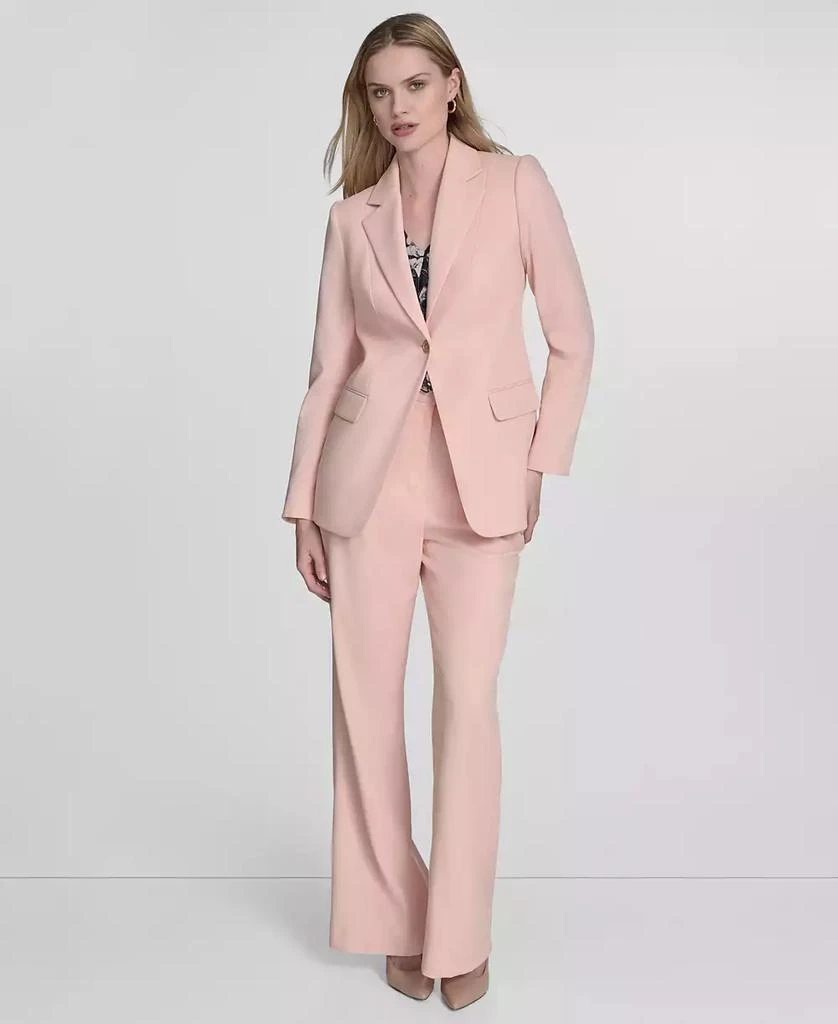 Tommy Hilfiger Women's Notched Collar One-Button Blazer 7
