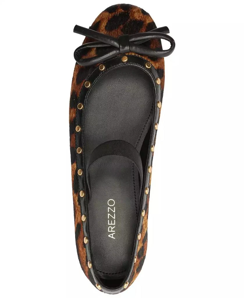 Arezzo Women's Elis Studded Leopard Ballet Flats 3