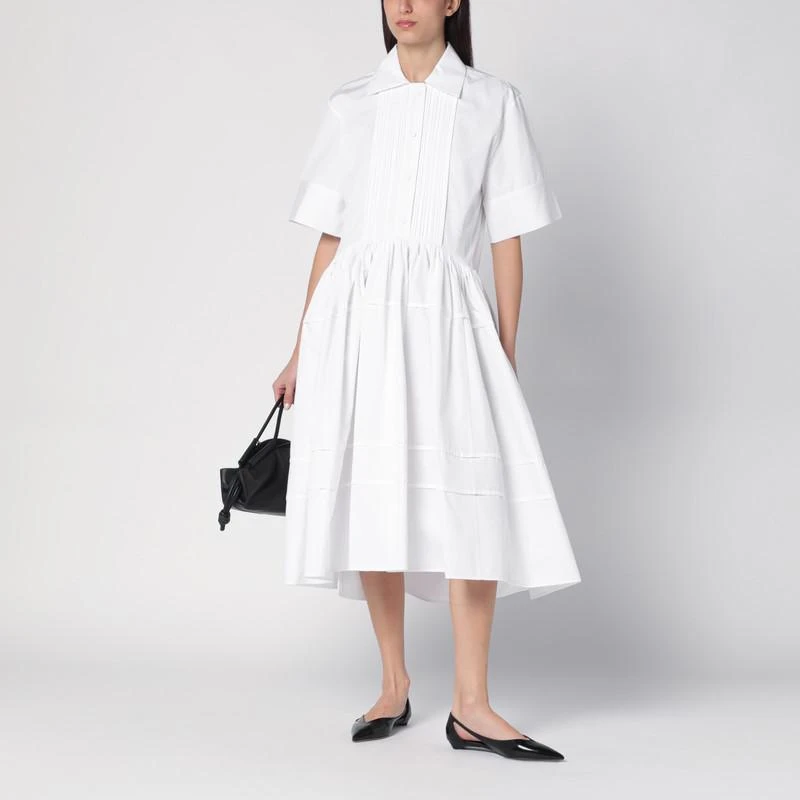 Jil Sander White cotton chemisier dress 2