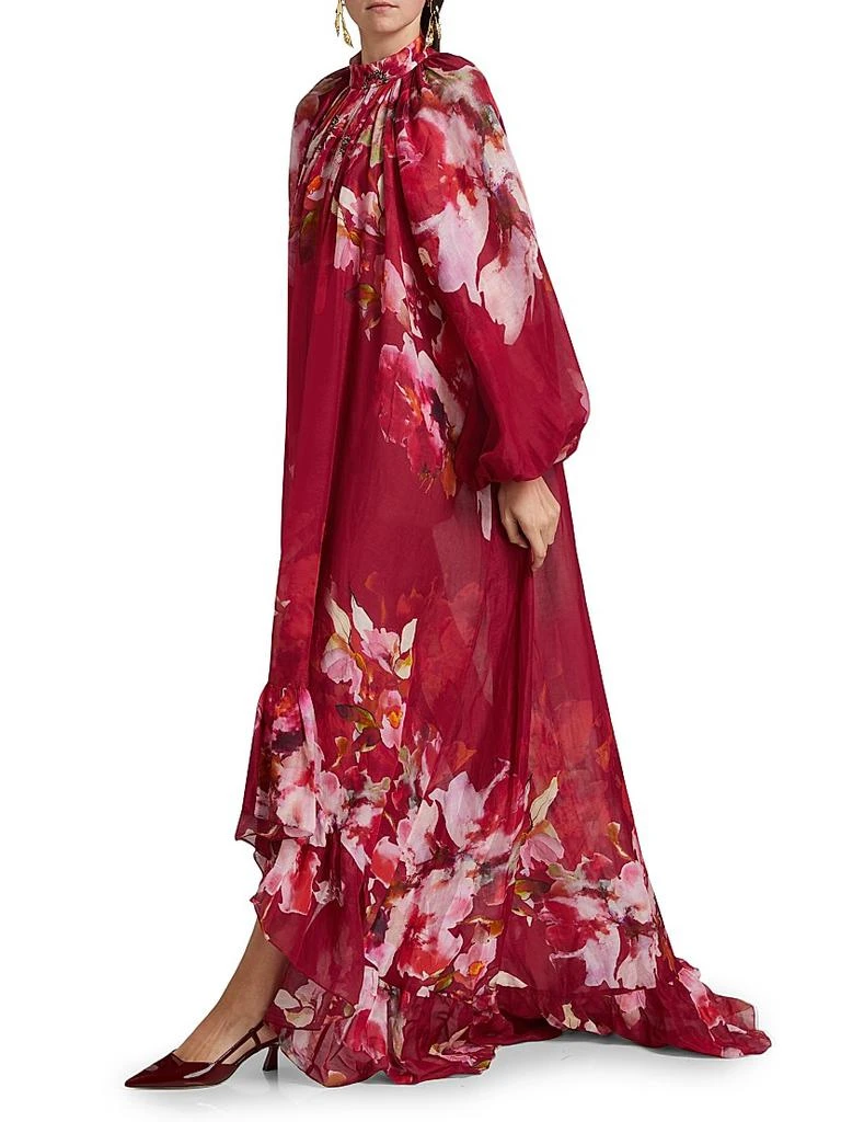 Hemant & Nandita Tuhi Floral High-Low Maxi Dress 6