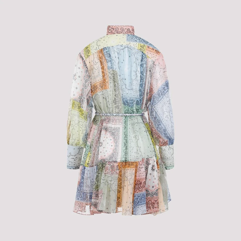 Zimmermann Bandana Print Matchmaker Lantern Cotton-Silk Mini Dress 4