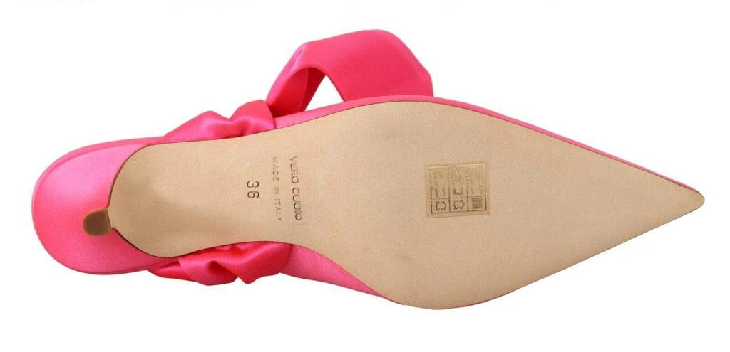 Gia Couture GIA COUTURE Pink Leather Lace Up Kitten Heels Pumps Shoes 6