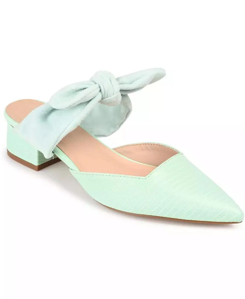 Journee Collection Women's Melora Bow Detail Slip On Mules 1
