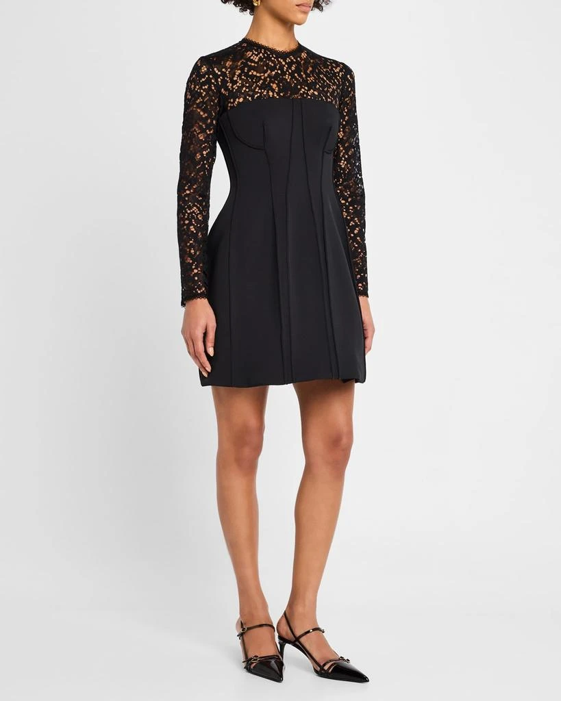 SIMKHAI Primm Long-Sleeve Mini Dress 4