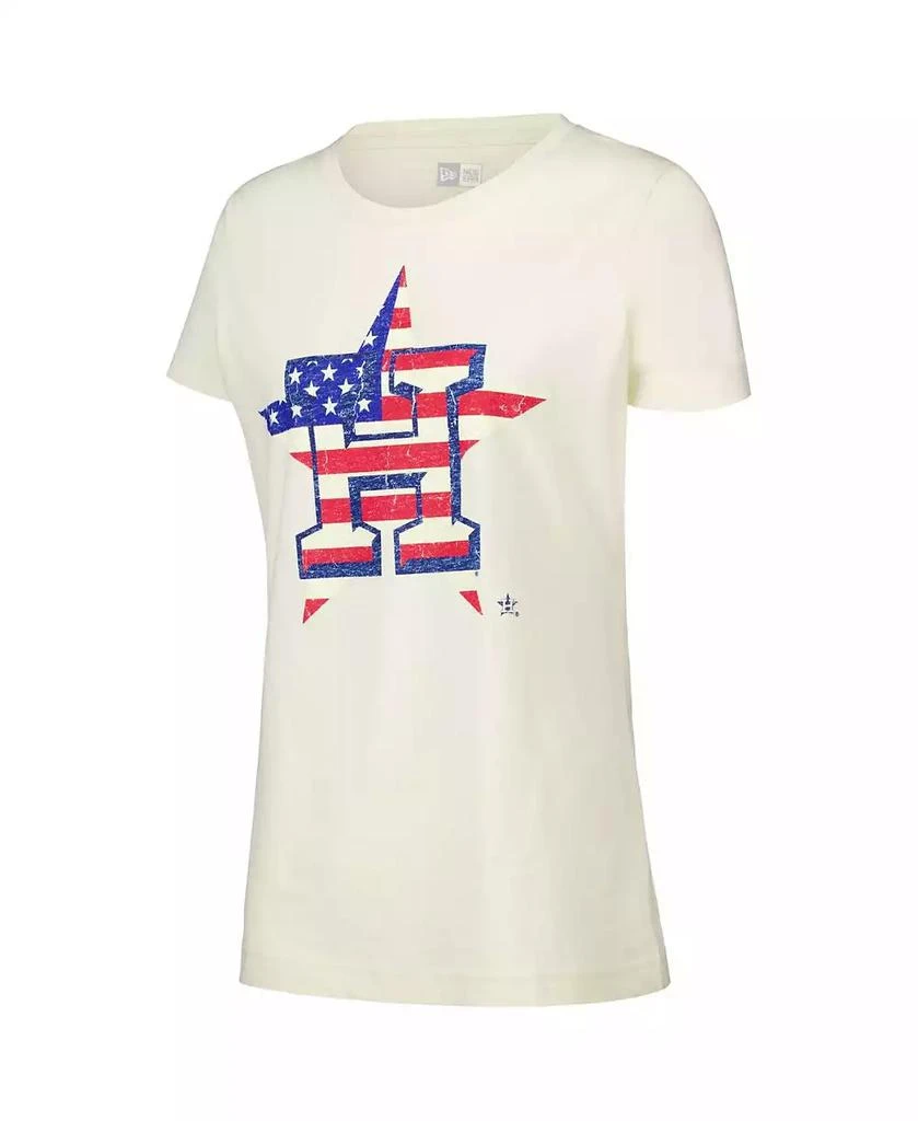 New Era Women's Cream Houston Astros Vintage-like T-Shirt 2