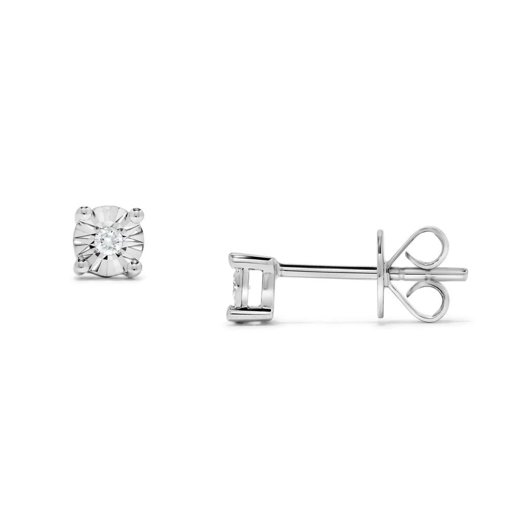 H.J. Namdar 0.04 ct tw Miracle Diamond Studs Earrings 14K White Gold Natural Diamonds