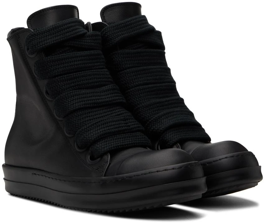 Rick Owens Black Jumbo Laced Sneakers 4