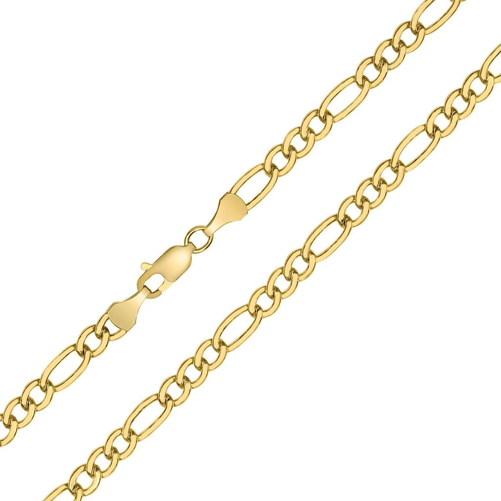 Monary 14K Yellow Gold Filled 4.3mm Figaro Chain with Lobster Clasp - 18 Inch 3