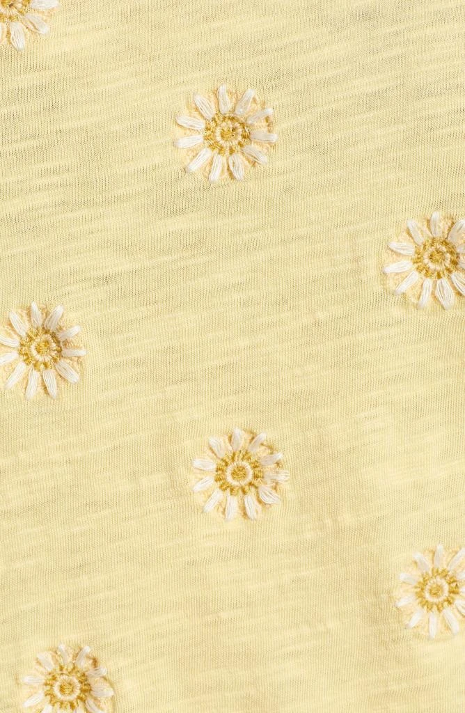 Lucky Brand Daisy All Over Embroidered Cotton Tee 6