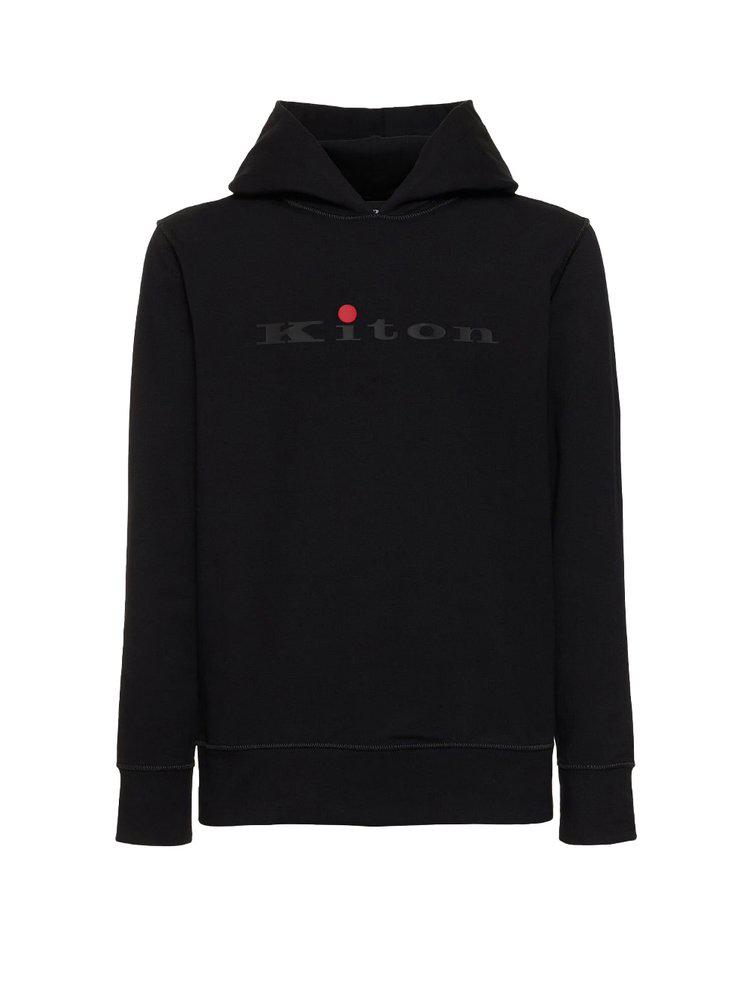 Kiton Kiton Logo Printed Hoodie