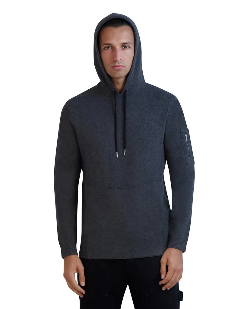 Karl Lagerfeld Paris ZIPPER SLEEVE SWEATER HOODIE 4