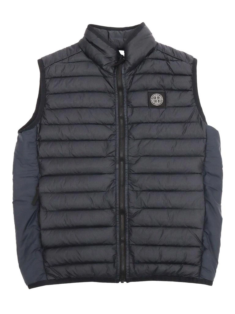 Stone Island Junior Stone Island Junior Compass-Motif Zipped Gilet