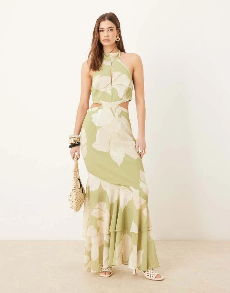 Pretty Lavish Nova Maxi Dress - Green - Size 16 - Women Pretty Lavish Nova Maxi Dress - Green - Size 16 - Women