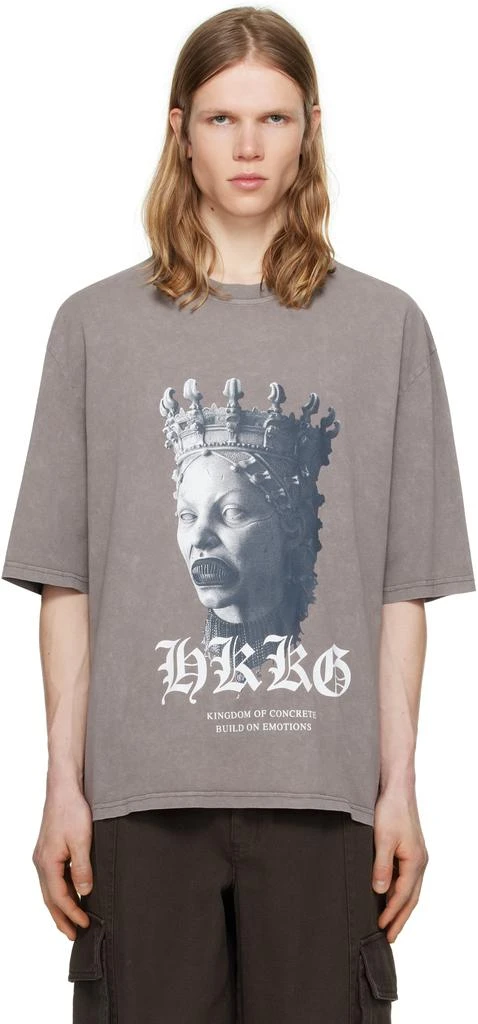 Han Kjobenhavn Gray Oversized Sculpture T-shirt 1
