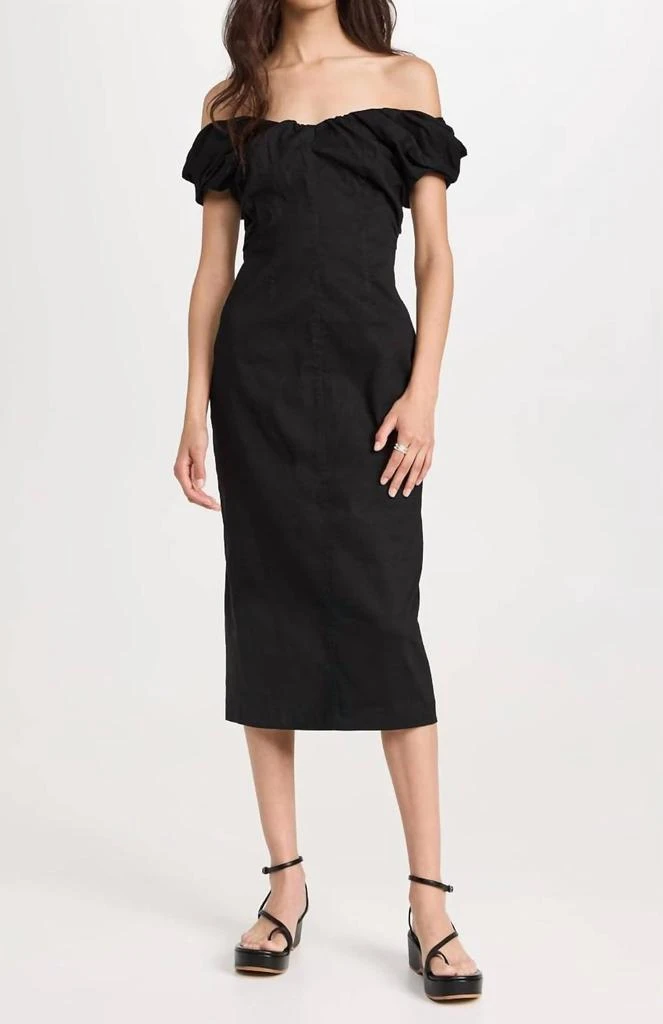 A.L.C. A.L.C. - Women's Nora Dress, Off the Shoulder Pencil Midi 1