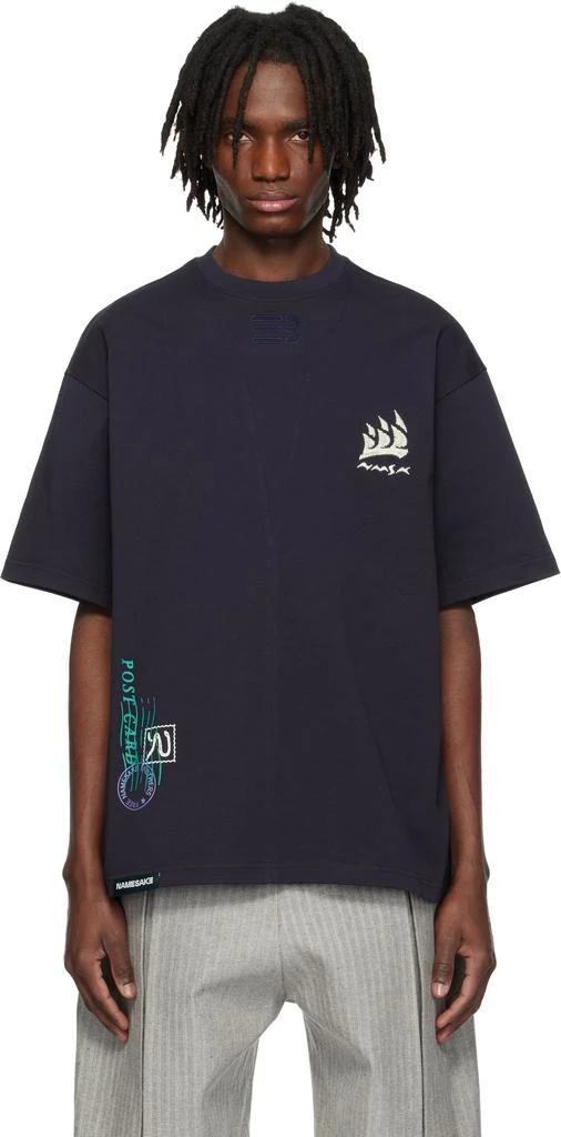 NAMESAKE Navy Sava Oversized Sail T-shirt 1