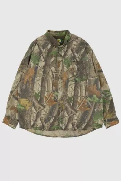 Urban Outfitters Vintage Real Tree Camo Button-Down Shirt 1