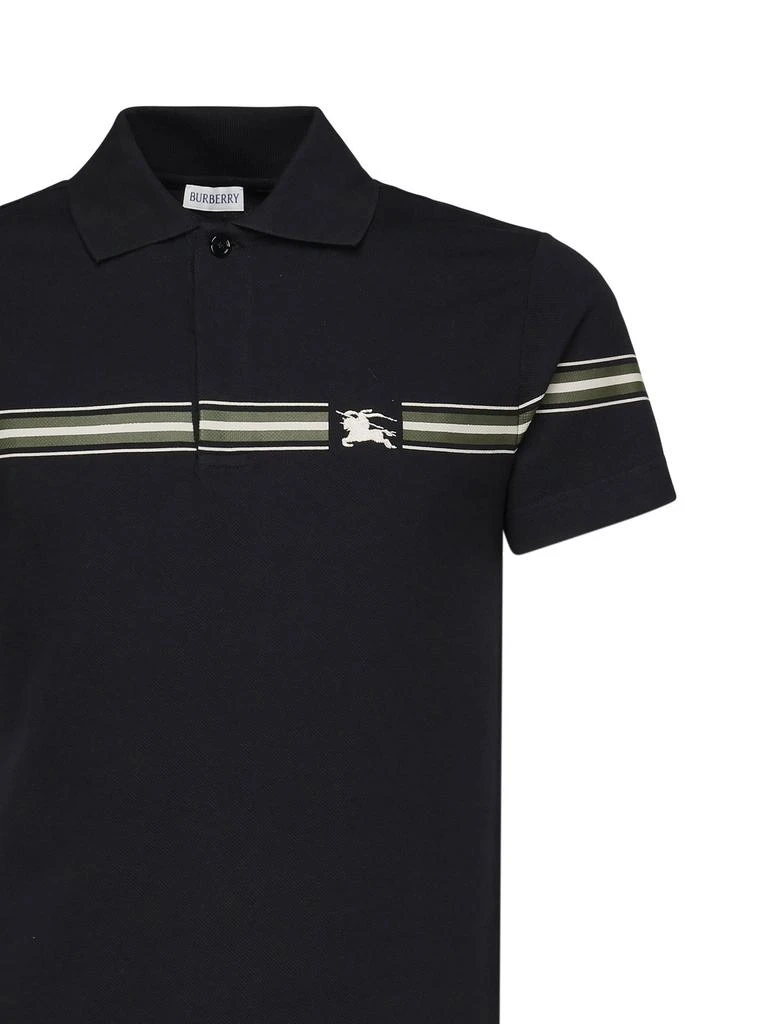 Burberry Burberry Equestrian Knight Motif Striped Polo Shirt 3