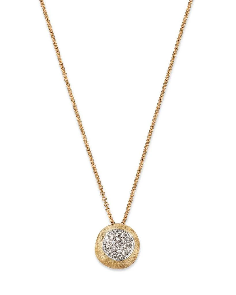 Marco Bicego 18K Yellow Gold Delicati Pendant Necklace with Diamonds, 16.5" 5