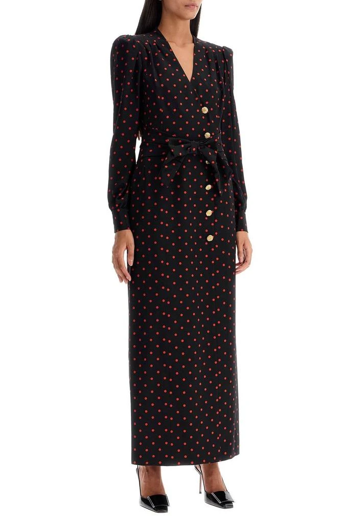 Alessandra Rich Alessandra Rich Polka Dot V-Neck Maxi Dress 2