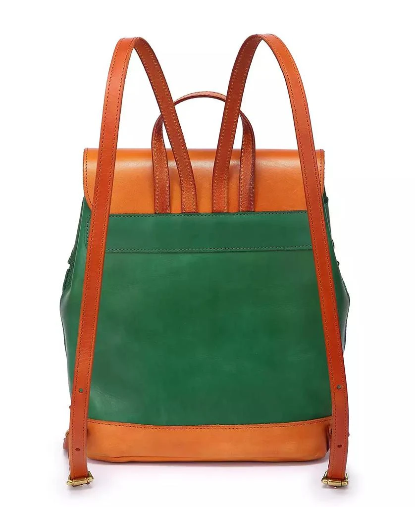 OLD TREND Women's Genuine Leather Prism Backpack 5