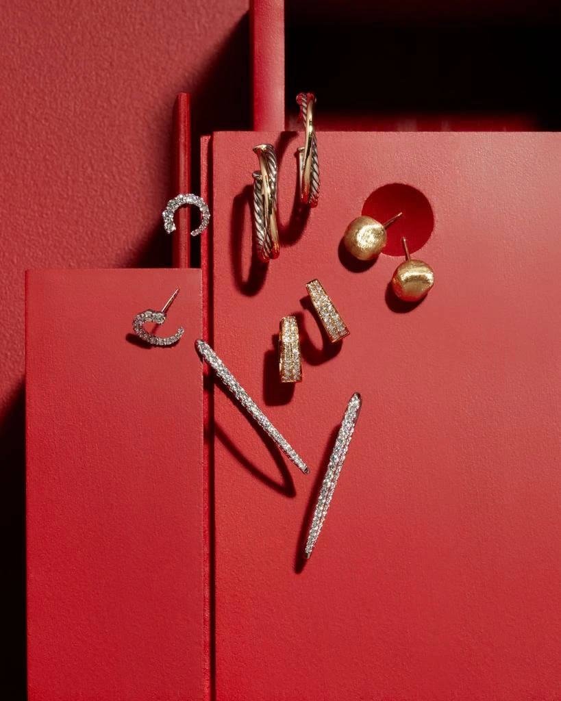 LANA 14K Gold Small Multi Solo Hooked on Hoop Earrings 5