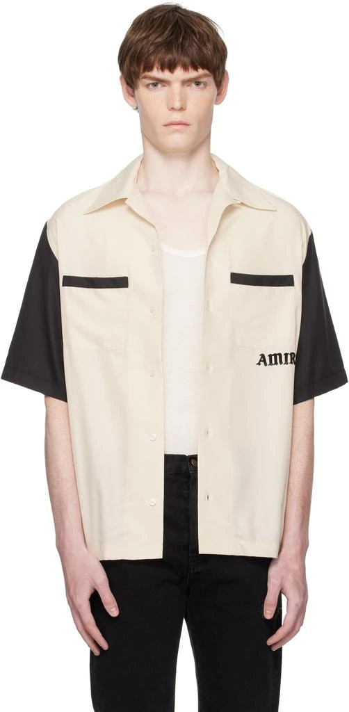 AMIRI Beige 
Try It
 Bowling Shirt 1